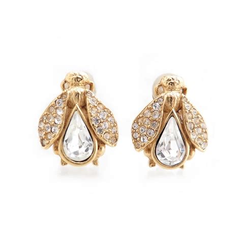 boucle d oreille dior abeille|Christian Dior, boucles d'oreilles abeille emblématiques en.